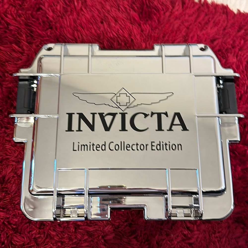 Invicta Reserve 50mm Bolt Swiss made quartz Chronograph-Men’s Goldtone/Blue